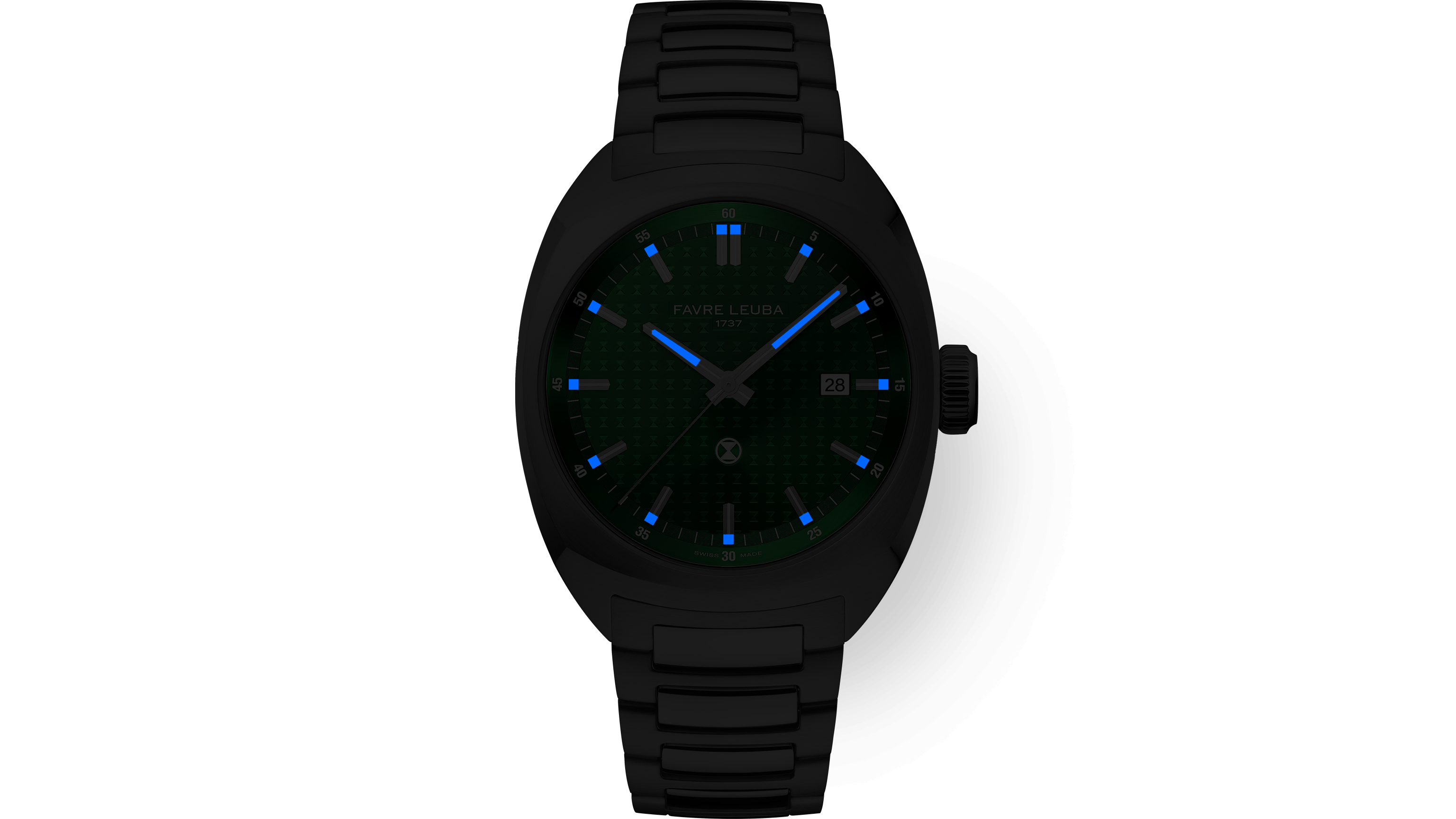 FAVRE-LEUBA 手巻き時計 黒文字盤 メンズ腕時計 FAVRE LEUBA Chief Date Watch | 00.20102.102.03.200